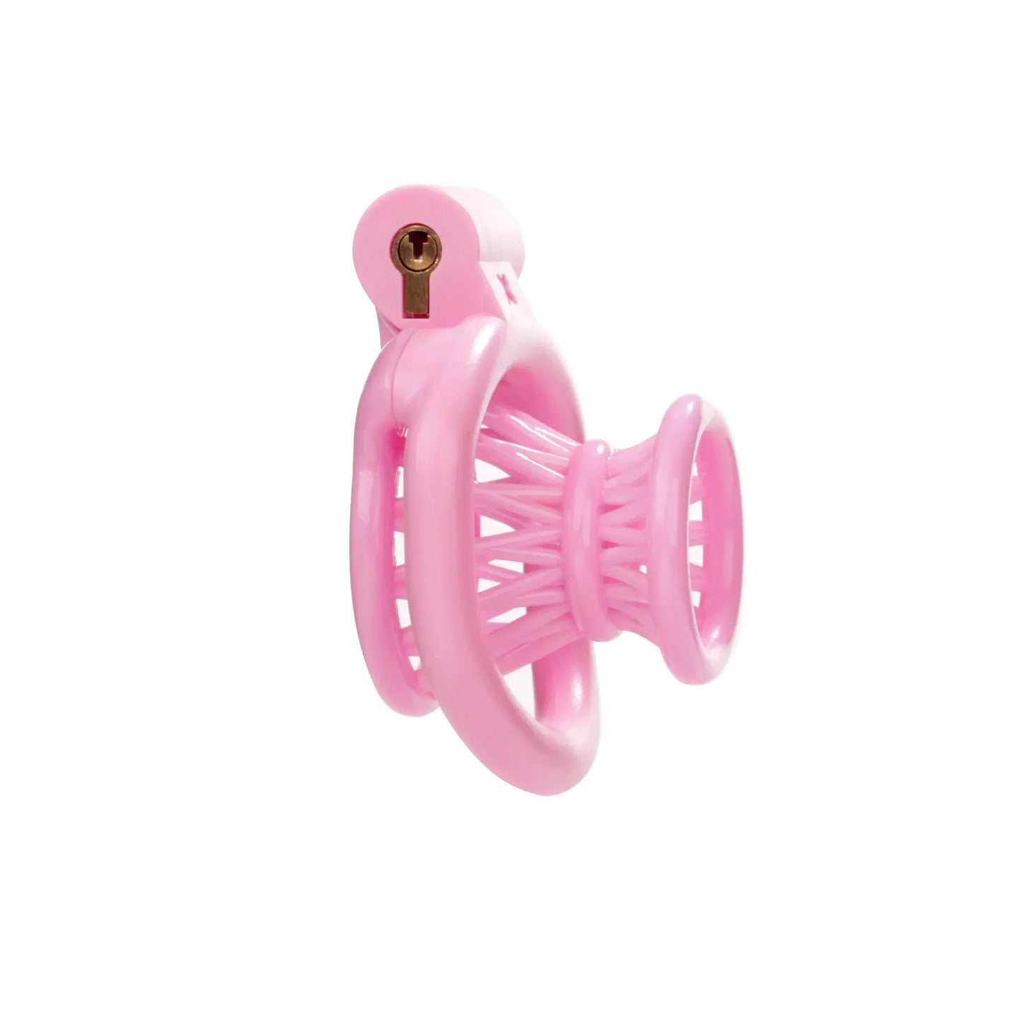 pink negative chastity cage