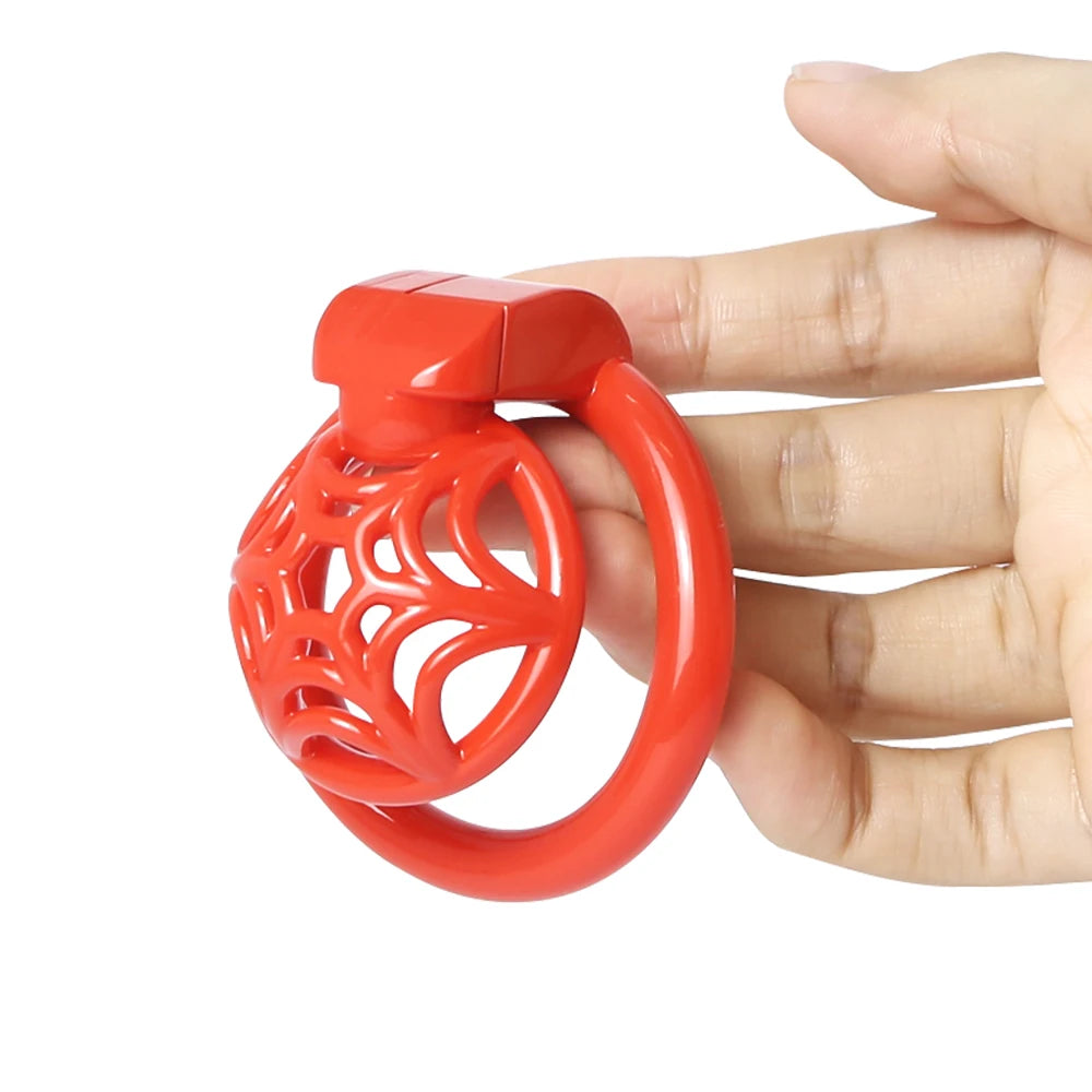 Micro Superlight 3D Printed Resin Spidernet Chastity Cage