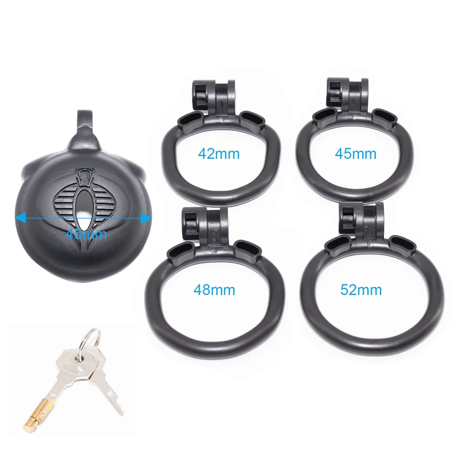 small black mamba chastity cage