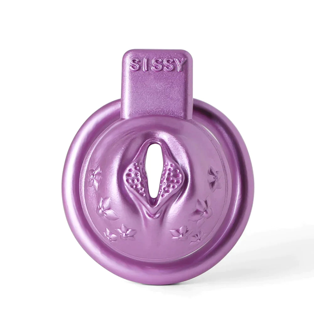 small clit chastity cage pink/purple