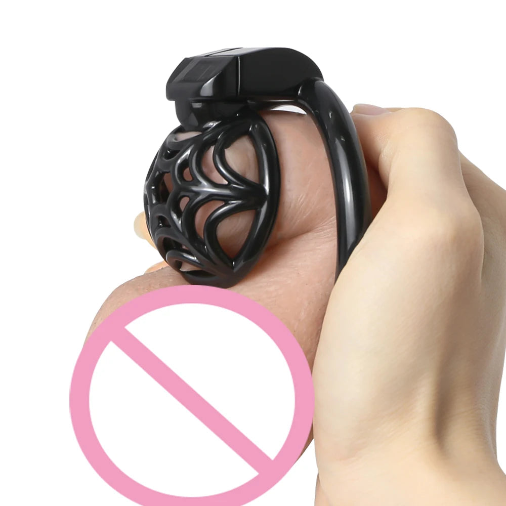 Micro Superlight 3D Printed Resin Spidernet Chastity Cage