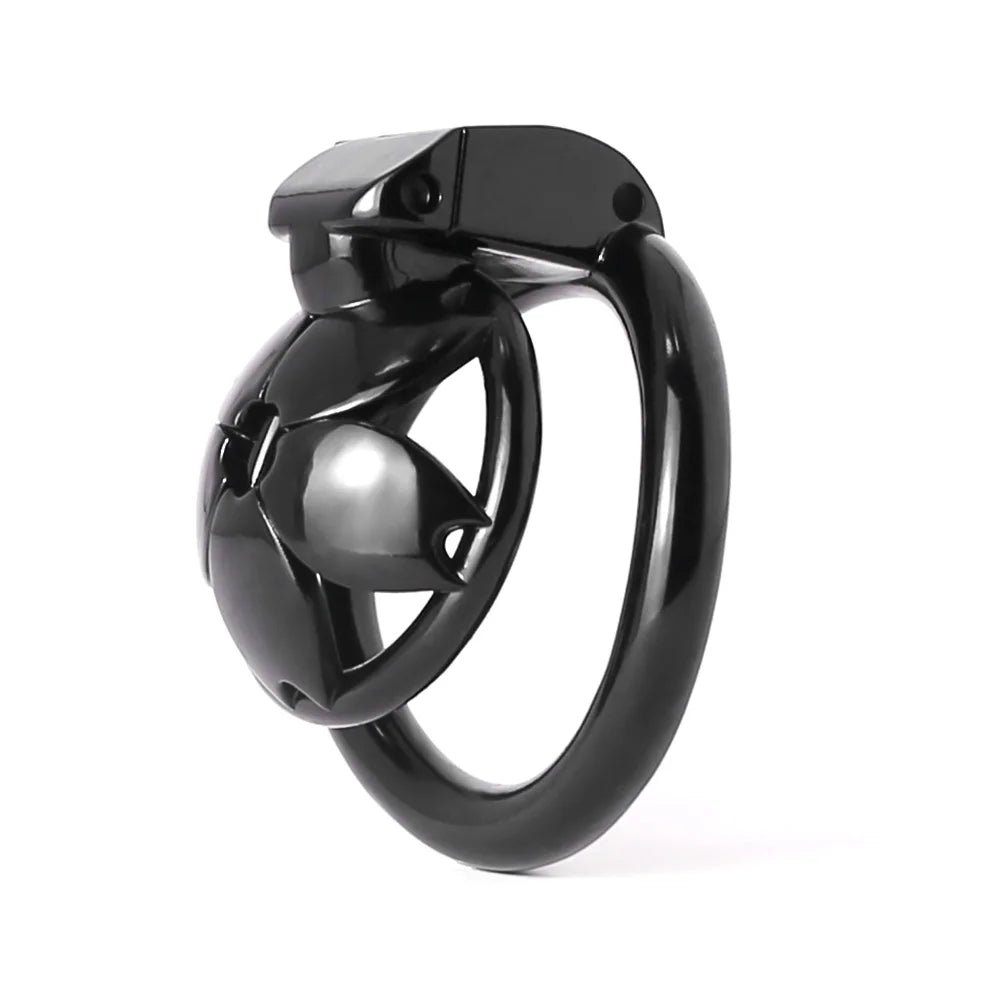 Small Flat Lightweight 3D Printed Sakura Resin Chastity Cage