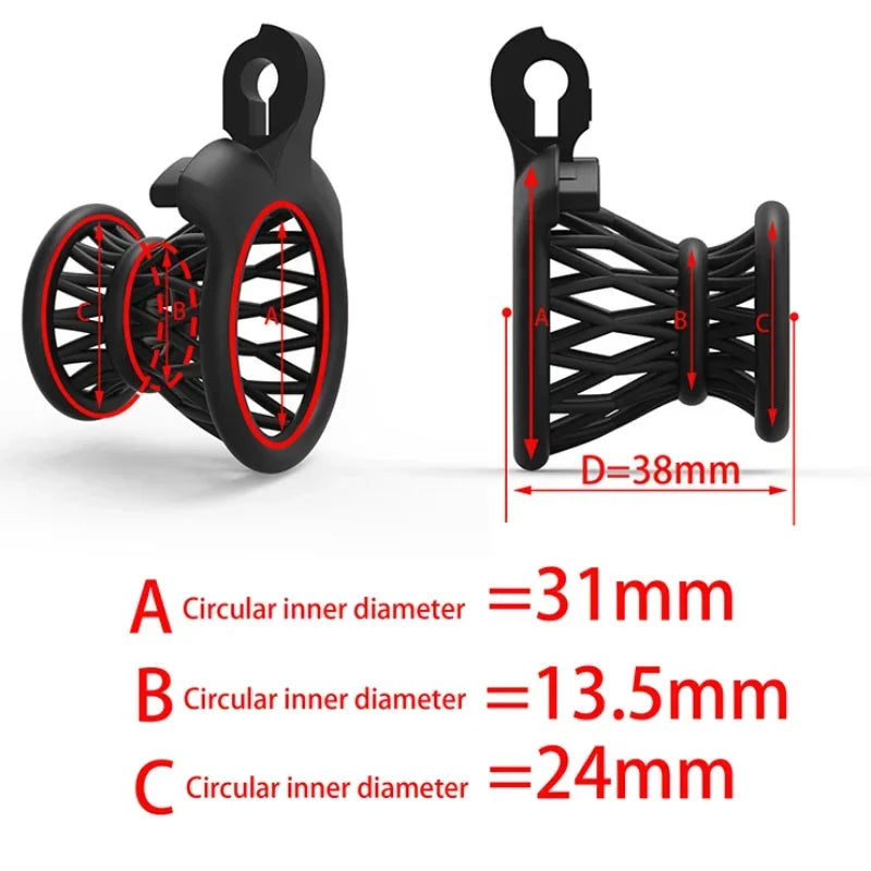small negative chastity cage