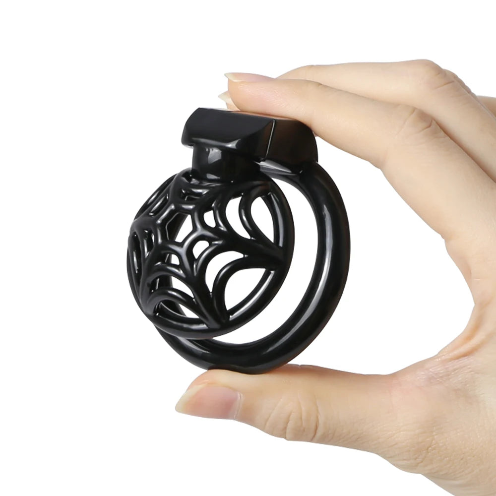 Micro Superlight 3D Printed Resin Spidernet Chastity Cage