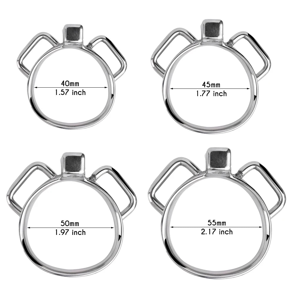Pussy Shape Metal Chastity Cage Clitoris Cock Lock Clit Cage Chastity Belt - KeepMeLocked