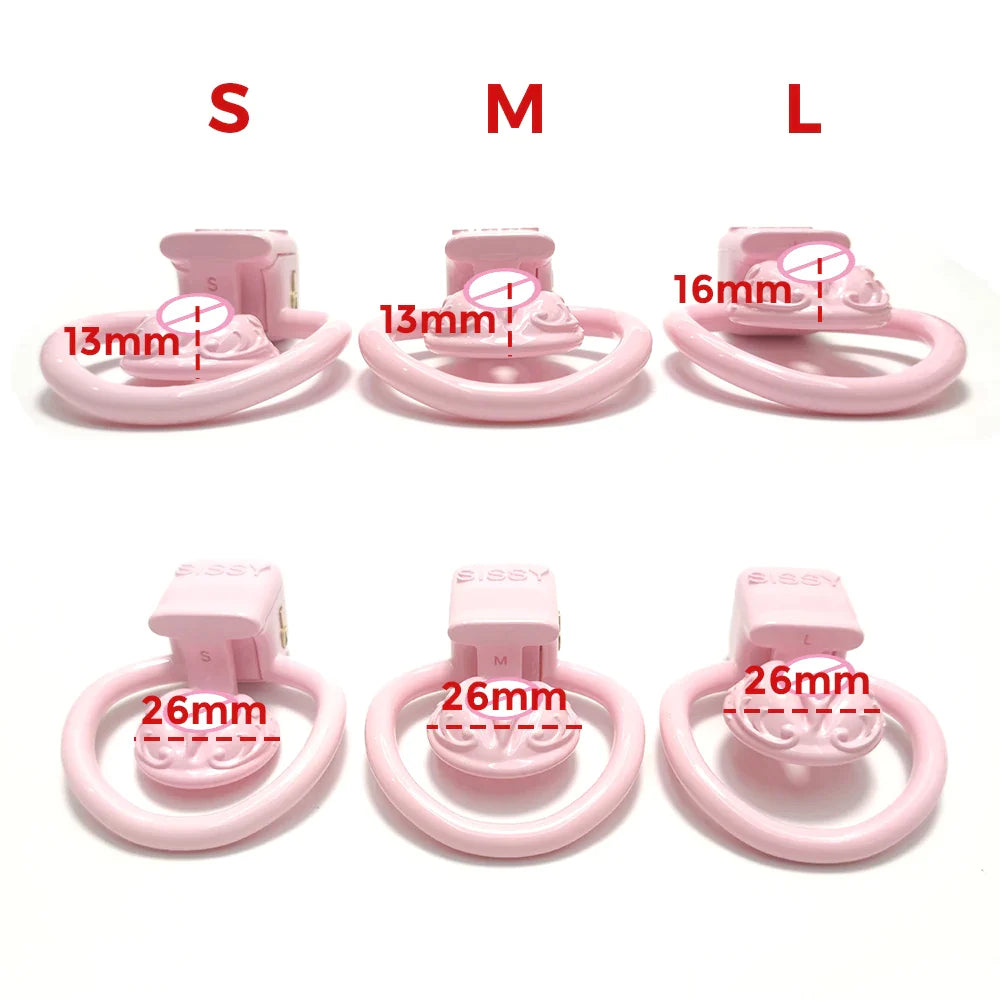 small flat chastity cage