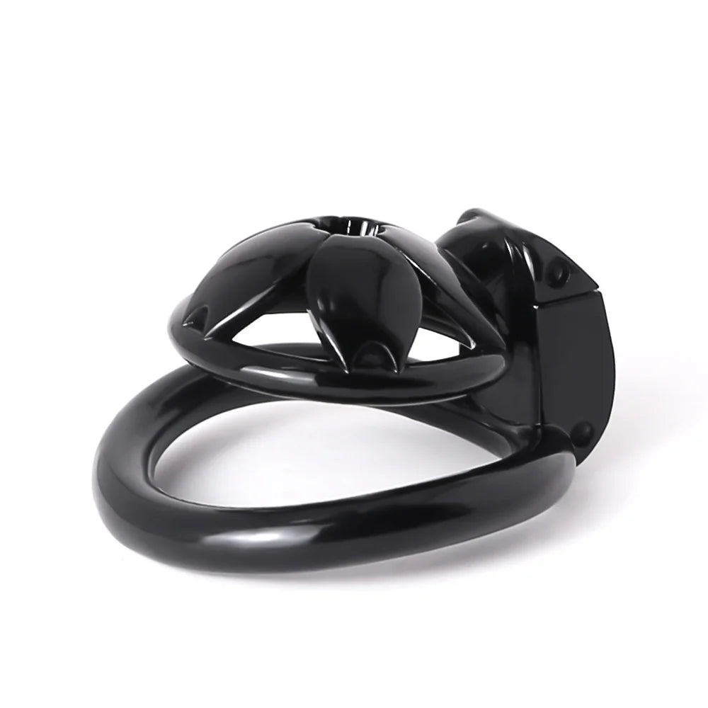 Small Flat Lightweight 3D Printed Sakura Resin Chastity Cage