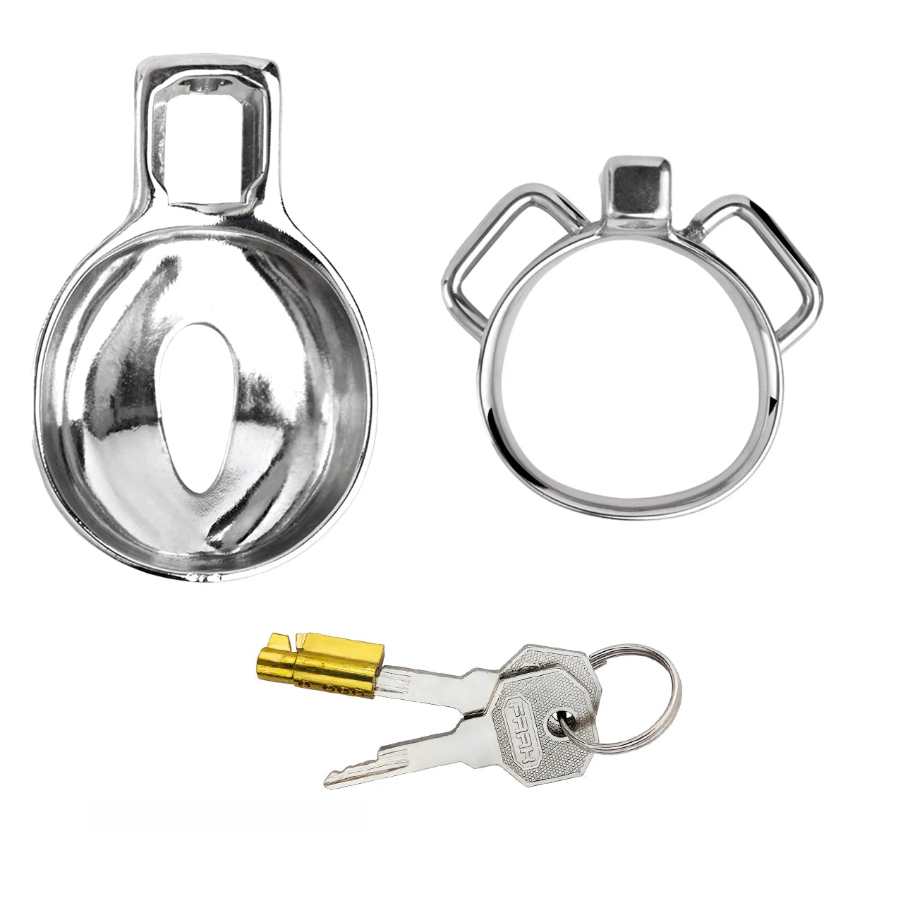 Pussy Shape Metal Chastity Cage Clitoris Cock Lock Clit Cage Chastity Belt - KeepMeLocked