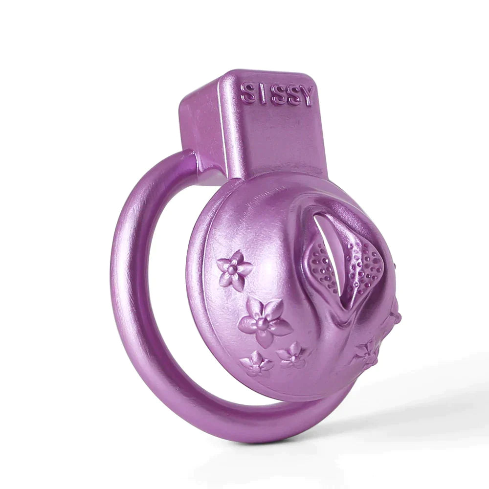 sissy resin chastity cage in vagina shape