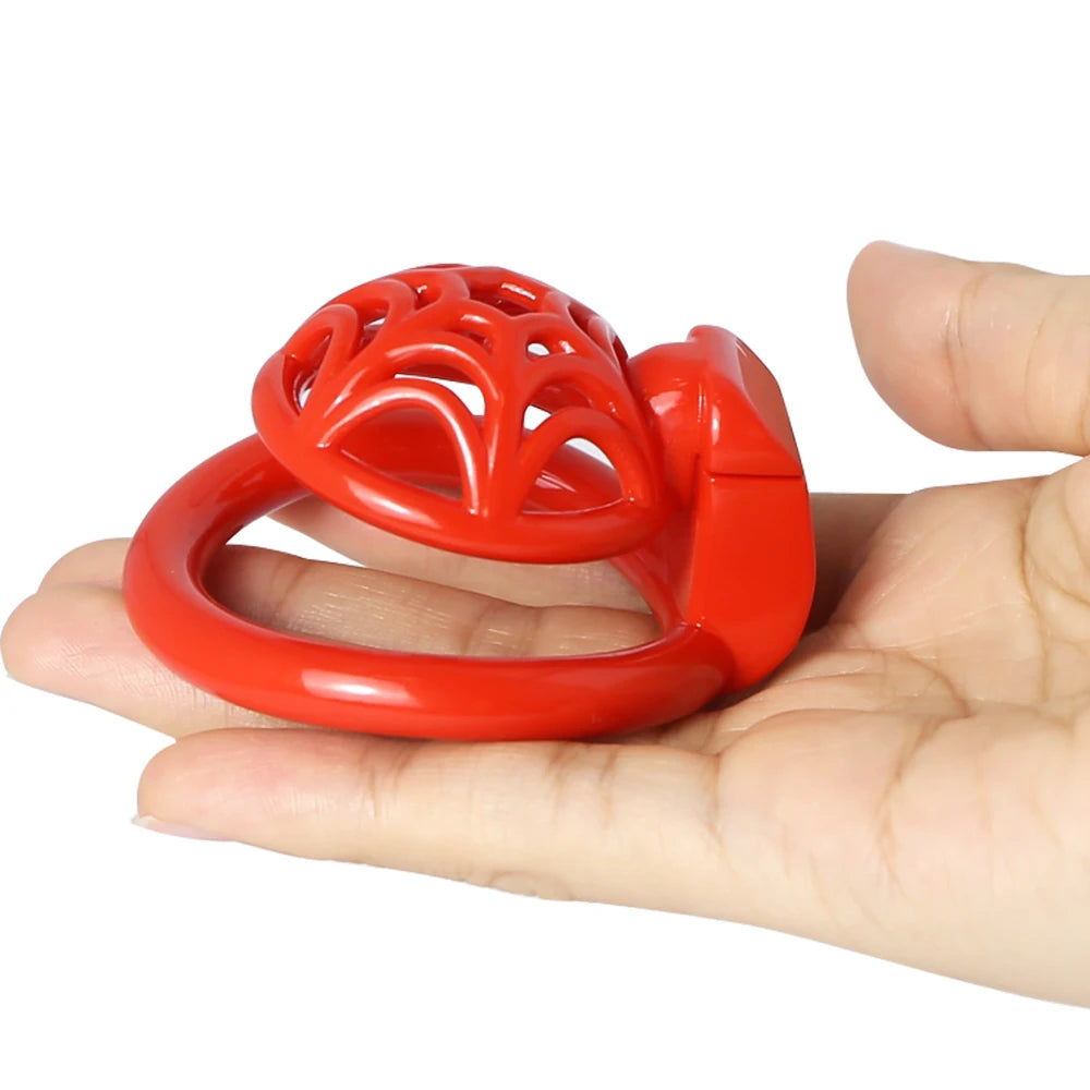 Micro Superlight 3D Printed Resin Spidernet Sissy Chastity Cage