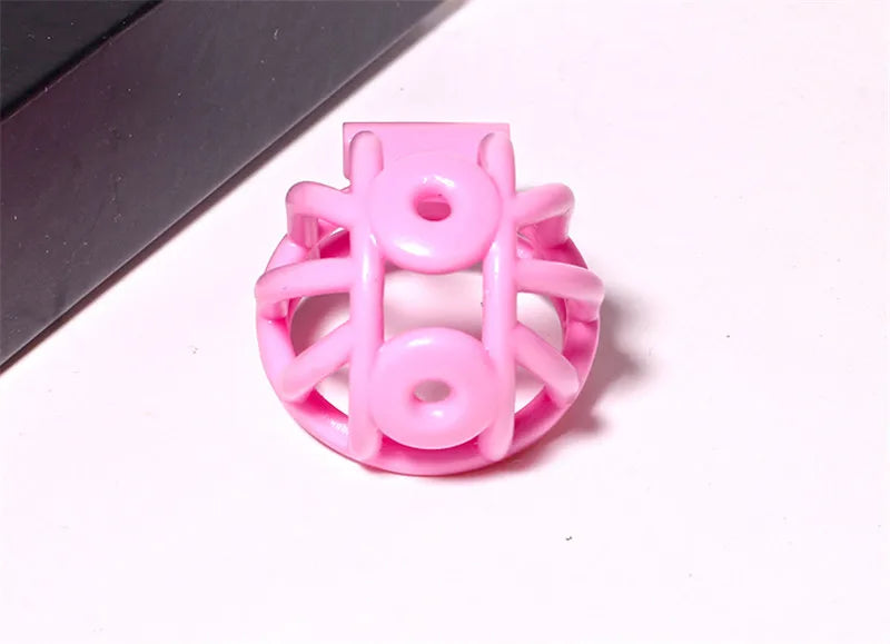 3D Printed PA Chastity Cage with 4 Penis Rings Prince Albert Piercing Cock Cage For Men