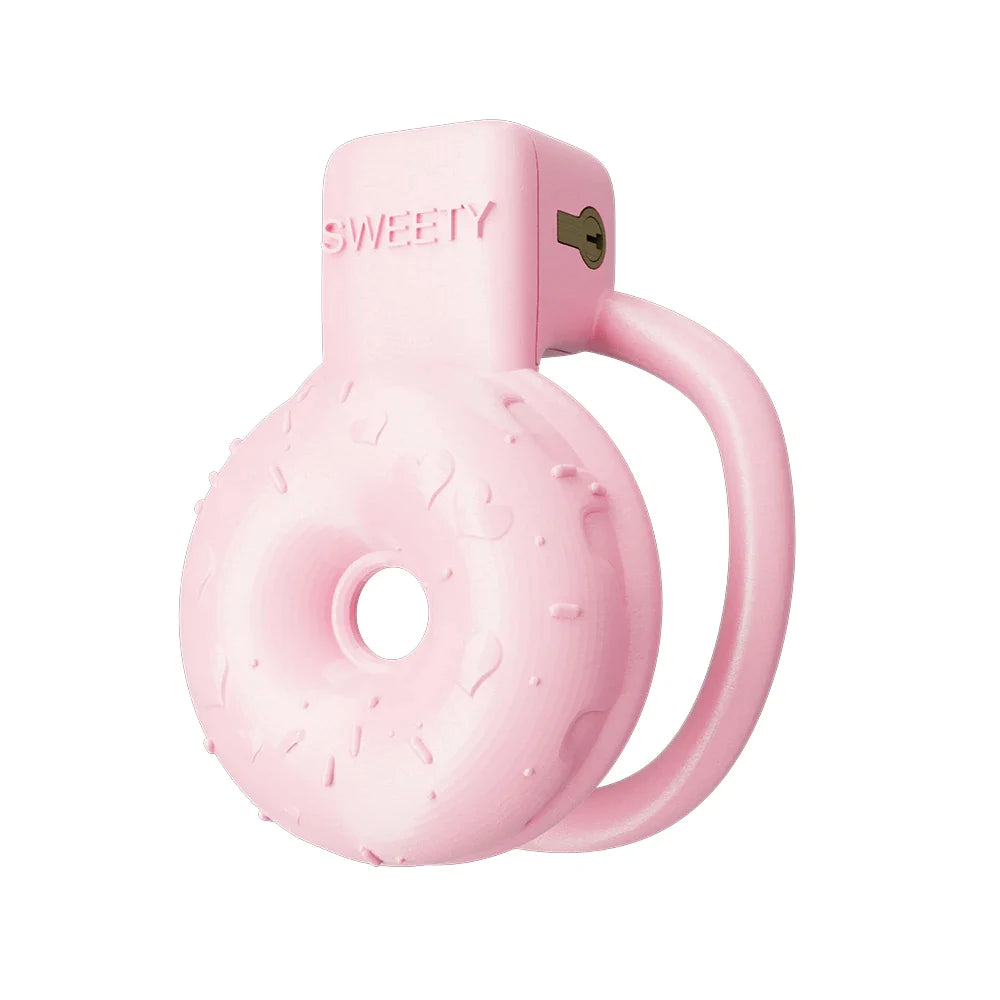 Pink Flat Chastity Cage