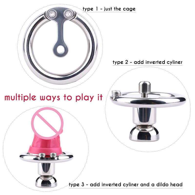 Negativer Peniskfig mit abnehmbarem Dildo und umgekehrtem Zylinder ChastityBondage Negativer Peniskfig mit abnehmbarem Dildo und umgekehrtem Zylinder ChastityBondage