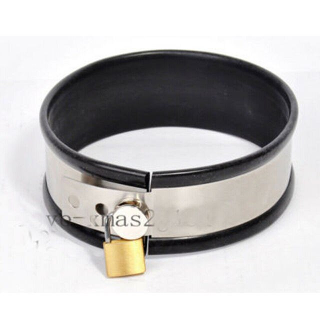 Stainless Steel Male Chastity Belt with T-Belt Device, Neck Collar, Thigh Ring, and Scrotum Restraint - ChastityBondage