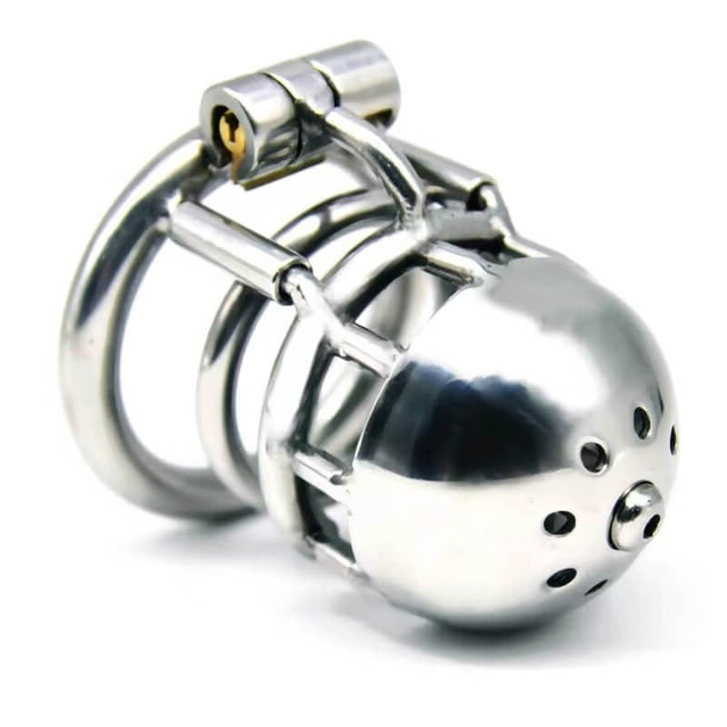 Metal Chastity Cage with Through Hole PA - Cock Cage For Men - ChastityBondage