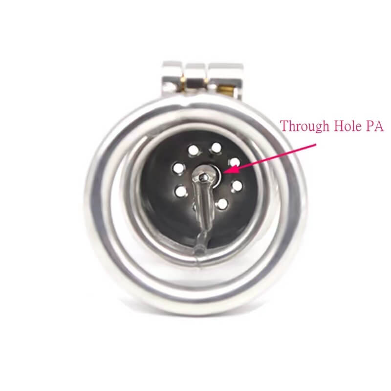 Metal Chastity Cage with Through Hole PA - Cock Cage For Men - ChastityBondage