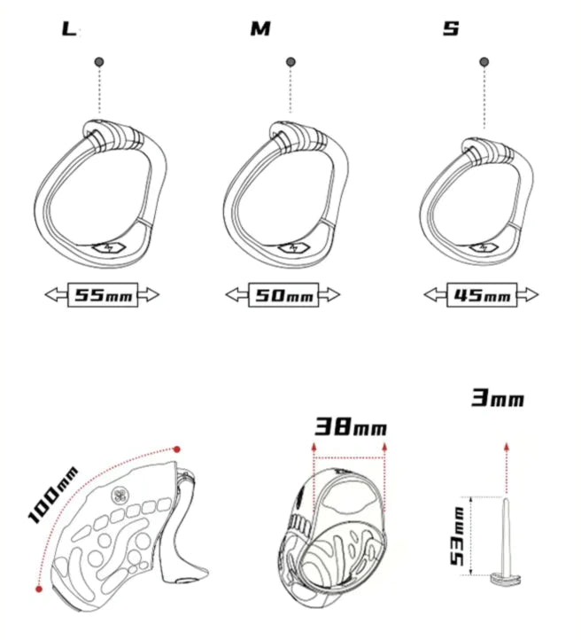 Wireless Remote Electric Shock Chastity Cage Set - ChastityBondage