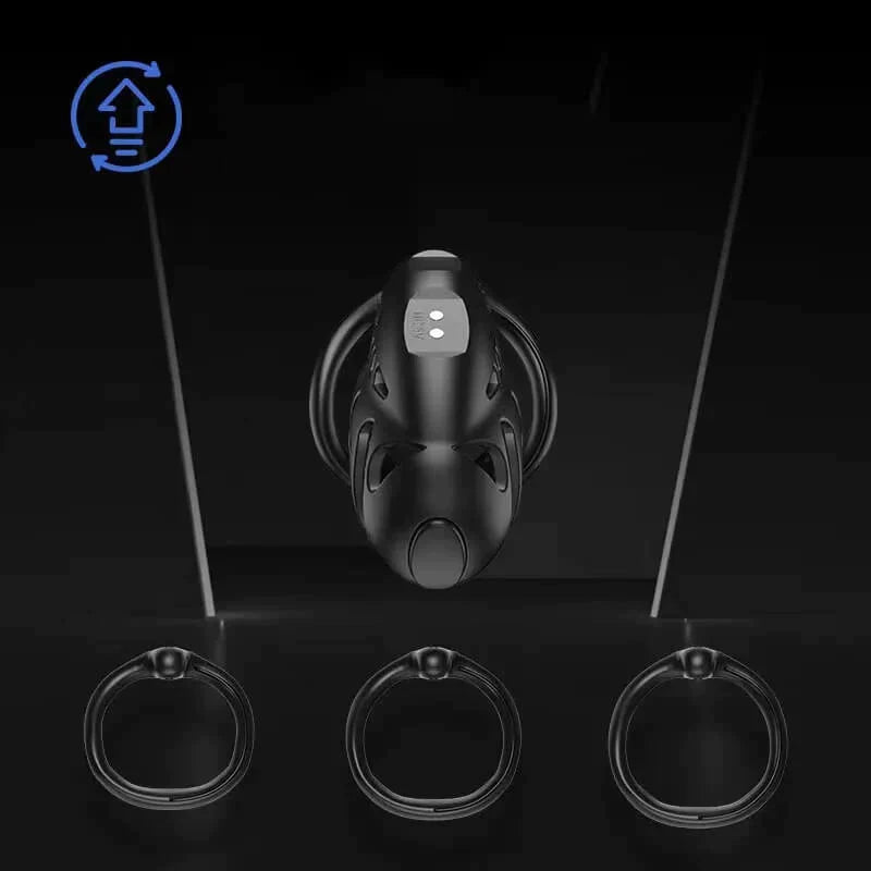 Wireless Remote Electric Shock Chastity Cage Set - ChastityBondage