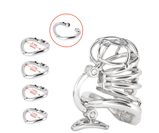 Detachable Metal Chastity Cage For Men - ChastityBondage