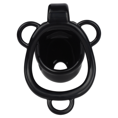 Little Devil Chastity Cage with Vaginal-Style Silicone Catheter – Black/Pink ABS Resin