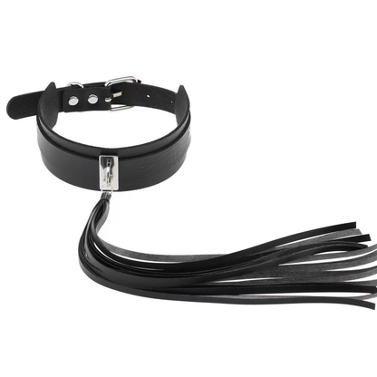 Correa de cuero PU para collar de bondage BDSM