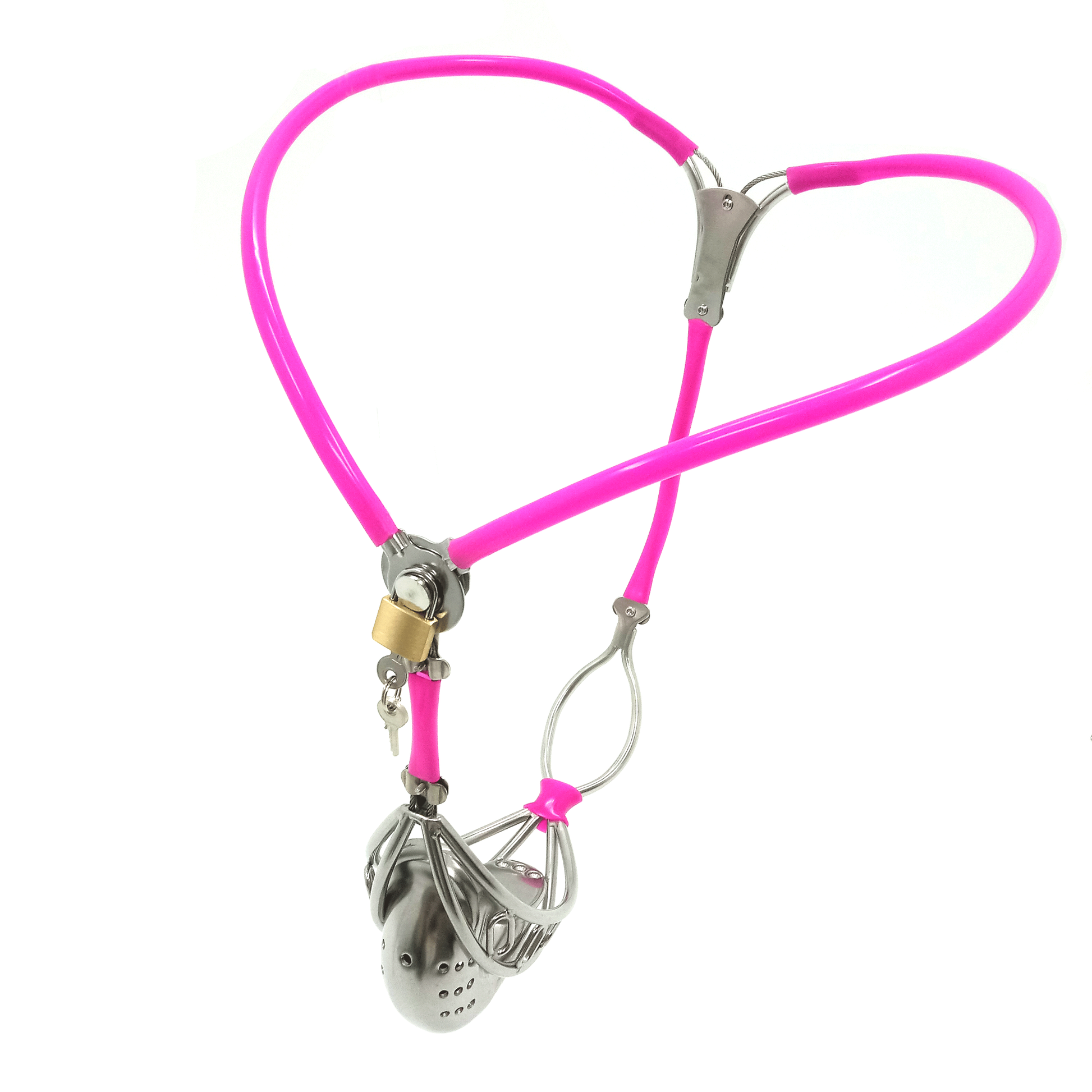 EMCC Lightweight Invisible Male Chastity Belt with Anal Opening Mens Cock Lock