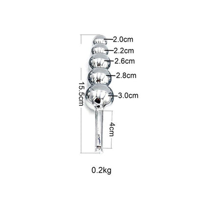 five balls metal viginal plug