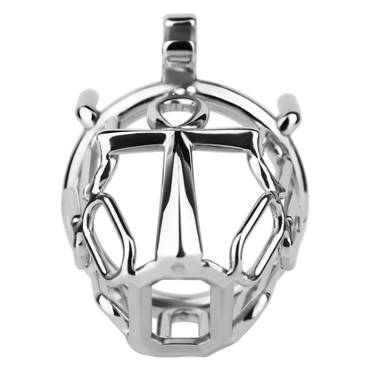 HolyLock Metal Chastity Cage for Men Male Small Cock Lock with Belt