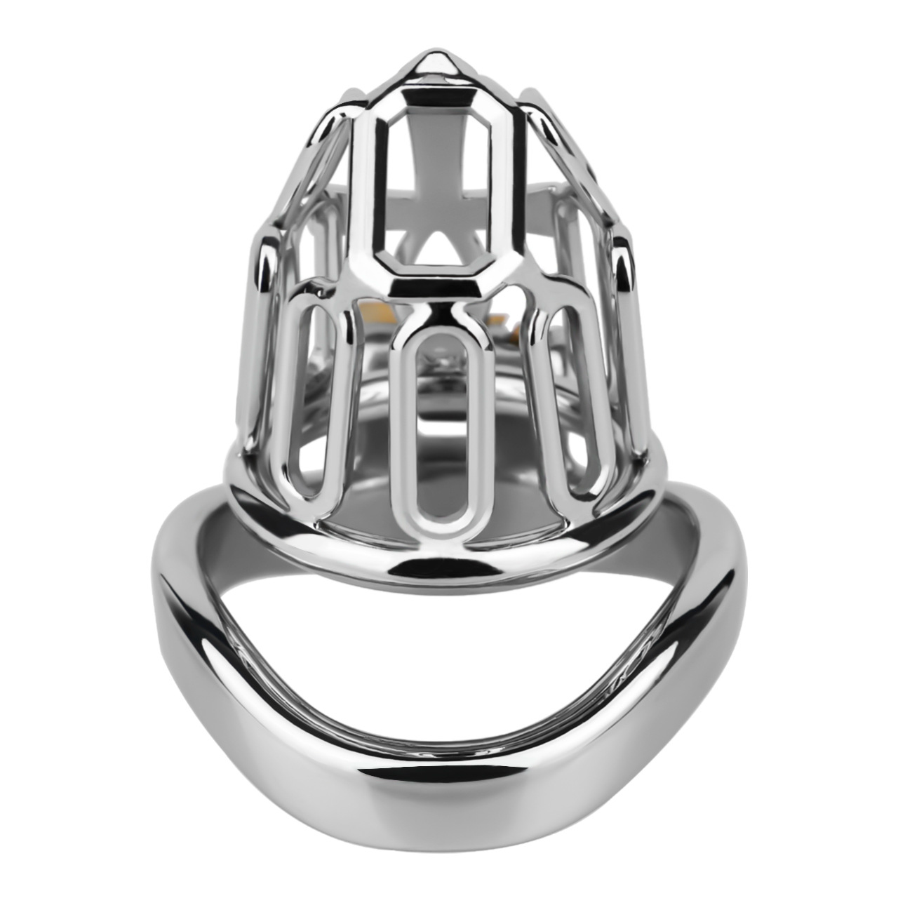 HolyLock Metal Chastity Cage for Men Male Small Cock Lock with Belt