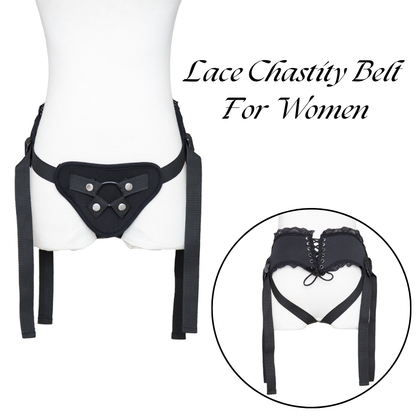 Lace Chastity Belt For Women Adjustable Bondage Lingerie Panties