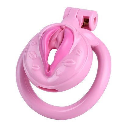 Realistic Pussy Chastity Cage For Sissy Flat CockCage Nude/Pink/Black/White