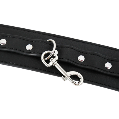 PU Leather Wrist-to-Arm BDSM Bondage Gear – Black - ChastityBondage