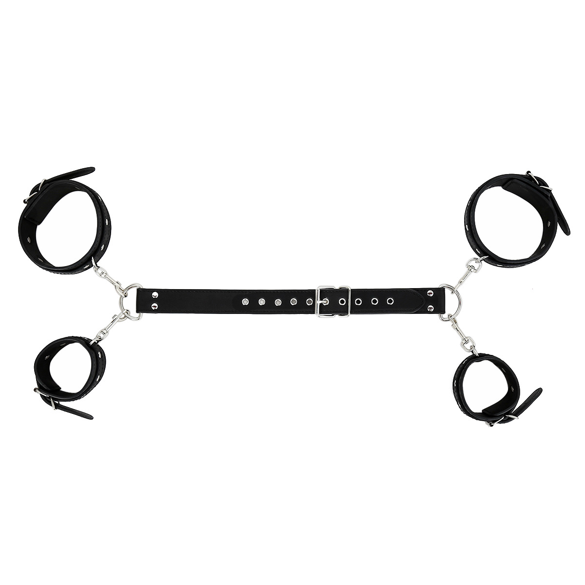 PU Leather Wrist-to-Arm BDSM Bondage Gear – Black - ChastityBondage