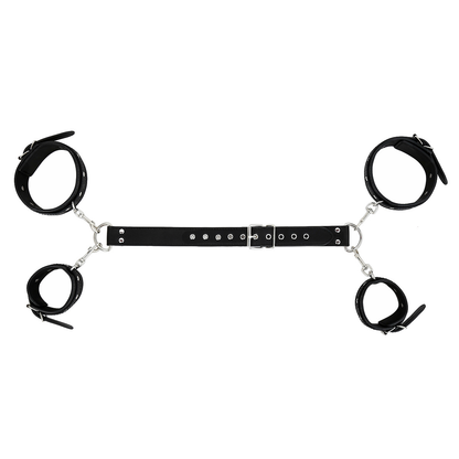 PU Leather Wrist-to-Arm BDSM Bondage Gear – Black - ChastityBondage