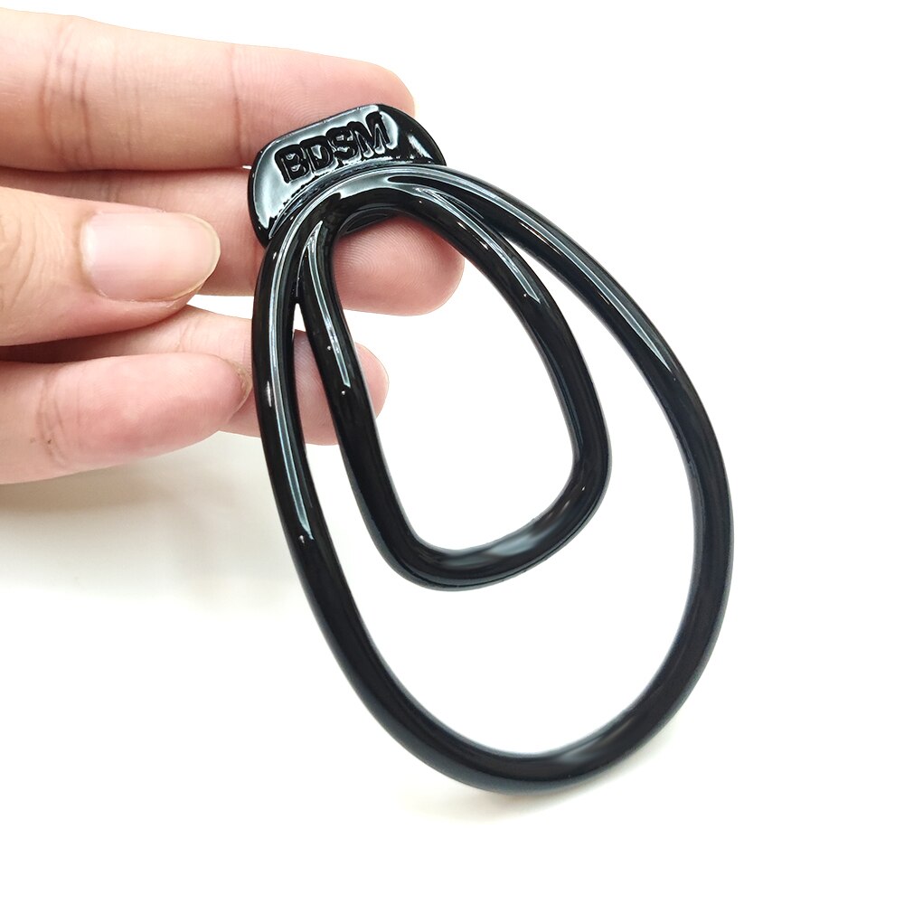 Black Plastic Fufu Clip For Sissy BDSM Chastity Training - ChastityBondage