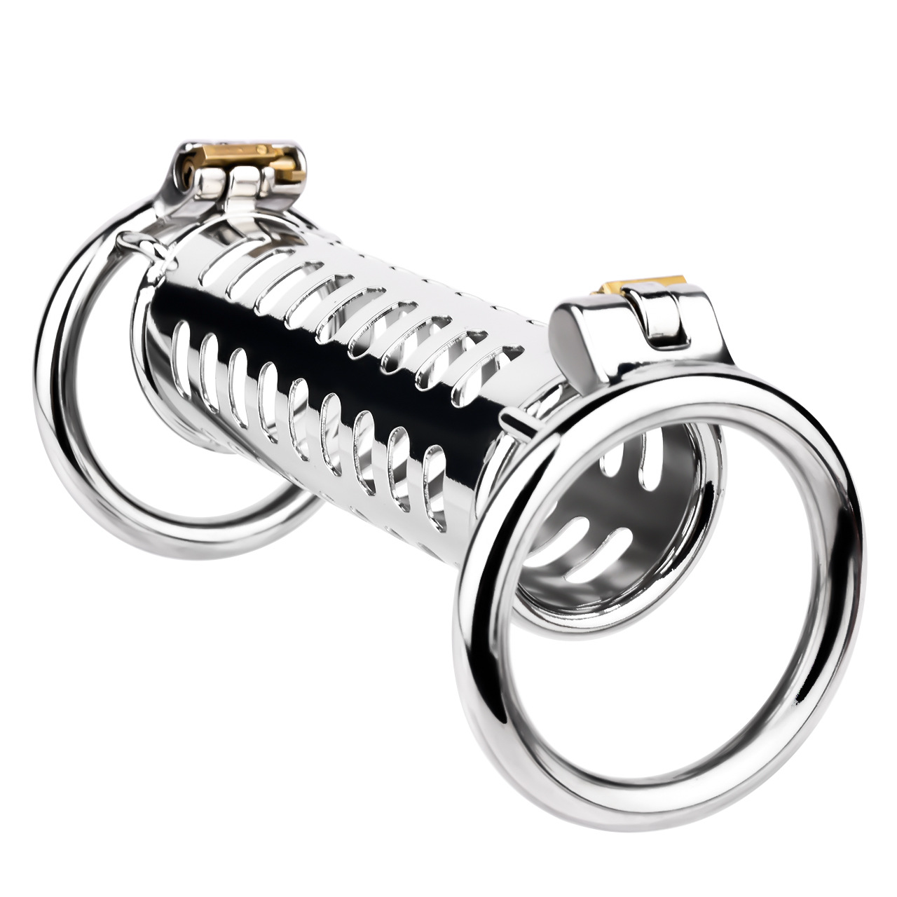 Stainless Steel Dual Cock Cage for Gay Couples’ BDSM Play Chastity Training Tool