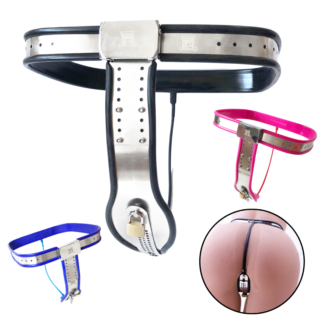 T-Back Chastity Belt for Women Female Lockable Virginity Device