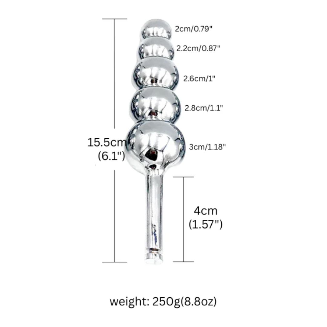 5-ball female chastity belt plug for vagina and anal