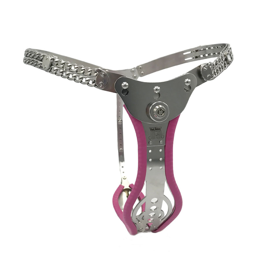 Female Chastity Belt with Removable Anal & Vaginal Plugs – Multicolor Chastity Device for Women