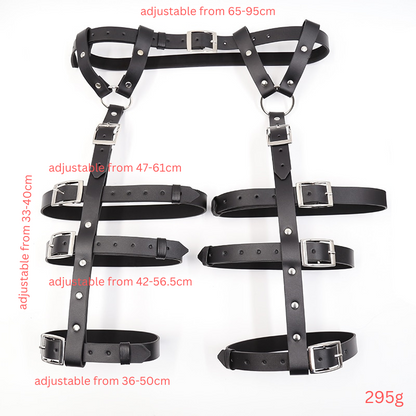 Bondage Harness - PU Leather Leg Thigh Waist Belt For Women ChastityBondage Bondage Harness - PU Leather Leg Thigh Waist Belt For Women ChastityBondage