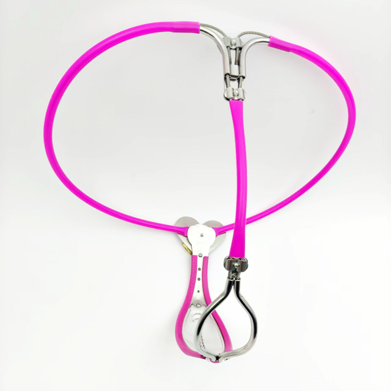 Lite See-Through Heart Lock Chastity Belt for Women - ChastityBondage