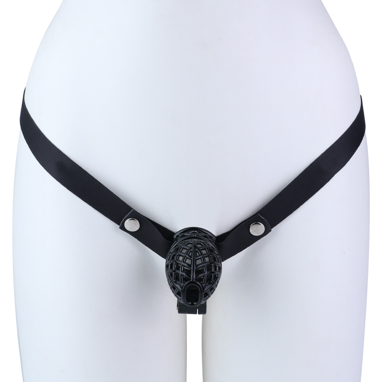 Lightweight Nest Glans Chastity Lock Black Pink Resin Cock Cage for Men and Sissy