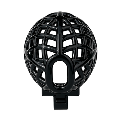 Lightweight Nest Glans Chastity Lock Black Pink Resin Cock Cage for Men and Sissy