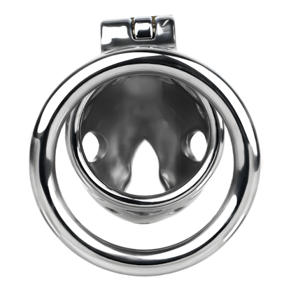 Vent-Cut Chastity Cage with Pussy Silicone Catheter