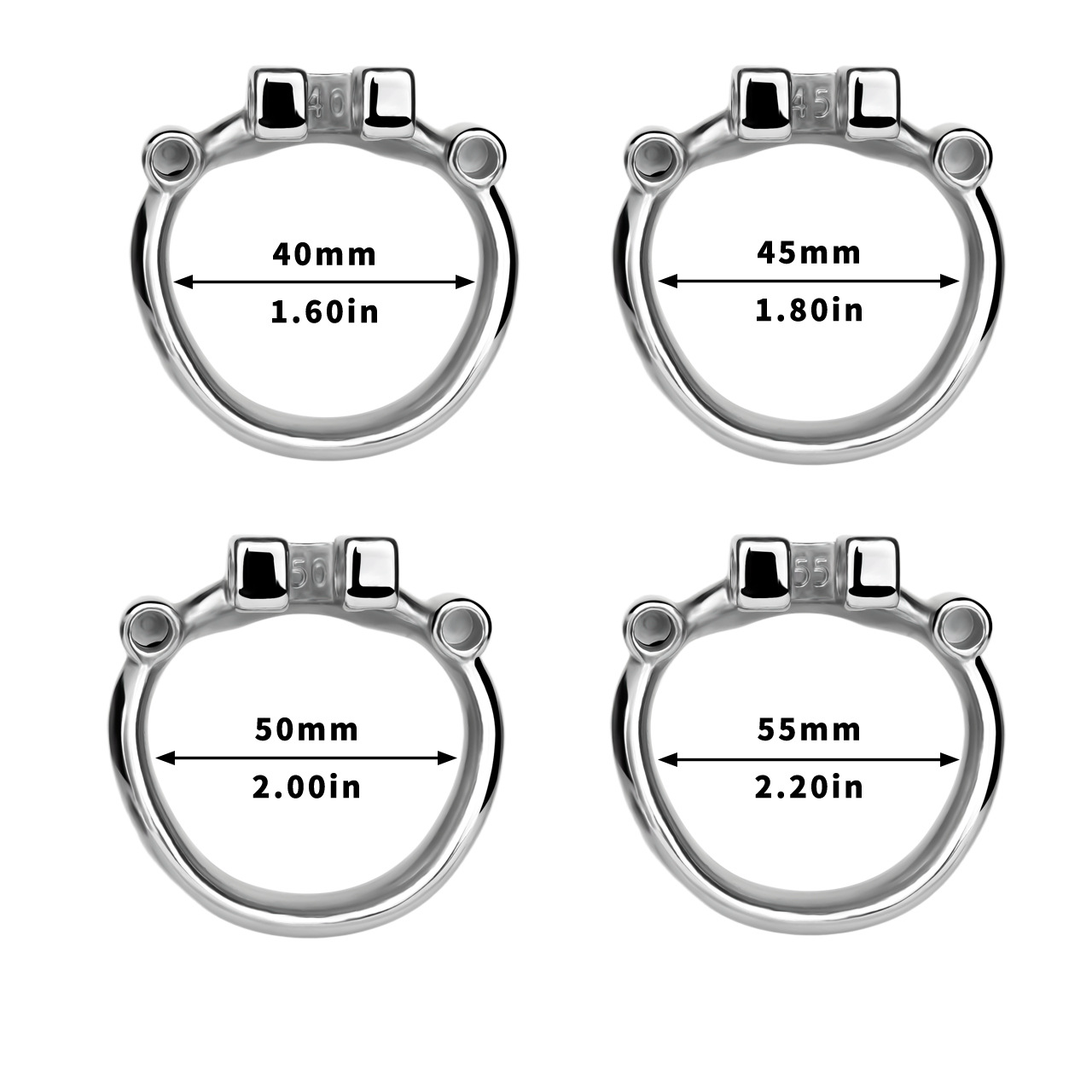 Metal Fishmouth Chastity Cage with Anti-Drop Ring and Realistic Pussy Pee Tube