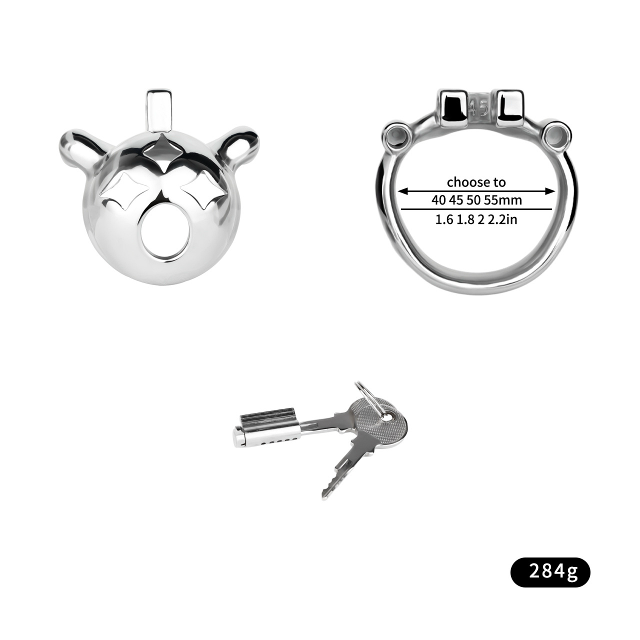 Small Metal Chastity Cage with Black or Pink Soft Pussy Catheter Cock Lock for Men and Sissy