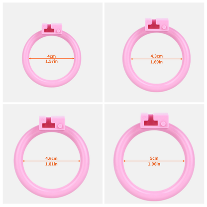 Ultra-Light Hard Resin Inverted Chastity Cage for Men and Sissy Negative Cock Cage