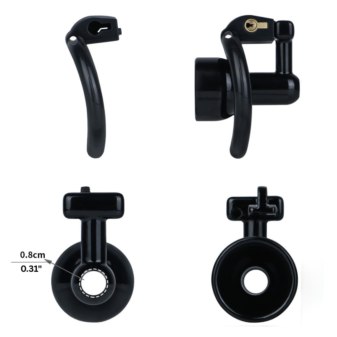 Ultra-Light Hard Resin Inverted Chastity Cage for Men and Sissy Negative Cock Cage