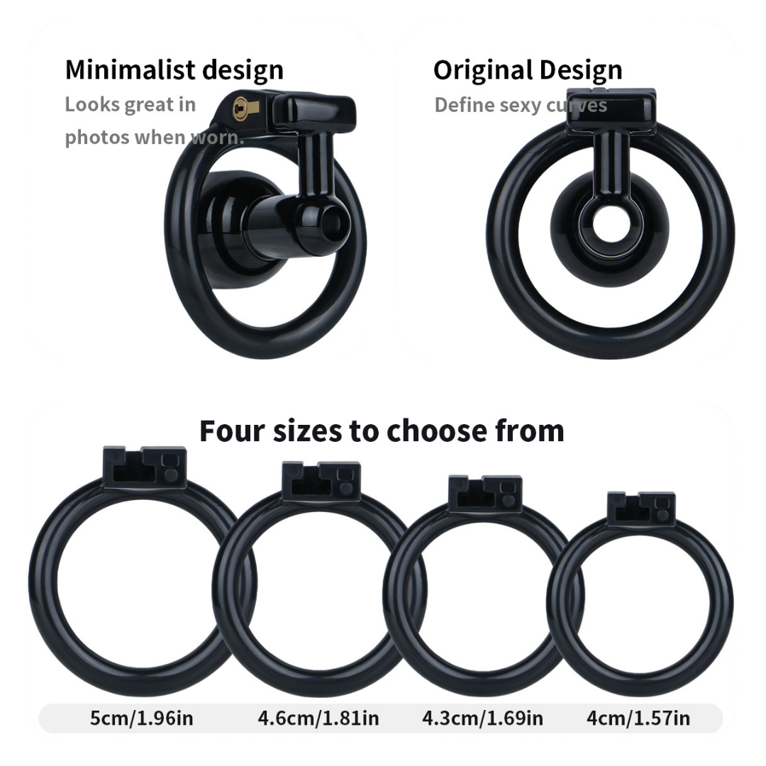 Ultra-Light Hard Resin Inverted Chastity Cage for Men and Sissy Negative Cock Cage