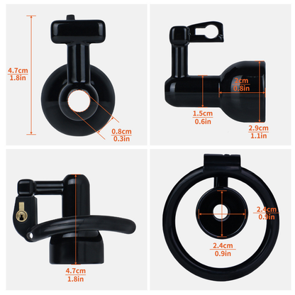 Ultra-Light Hard Resin Inverted Chastity Cage for Men and Sissy Negative Cock Cage